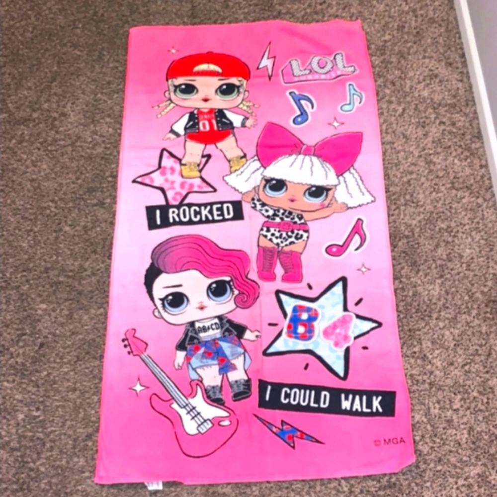 LOL Surprise Beach Towel For Youth. Great Condition!